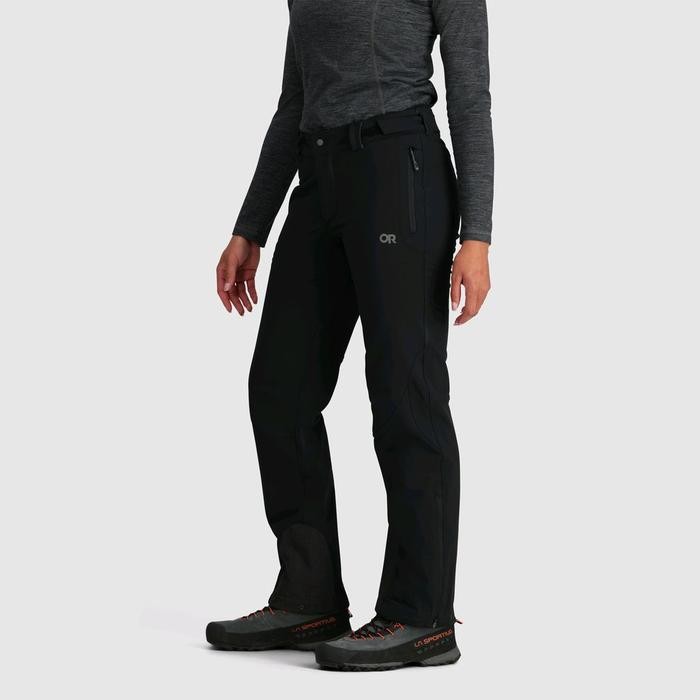 Outdoor Research Women'S Cirque Ii Softshell Pant Black Celana Gunung Hiking Winter Traveling