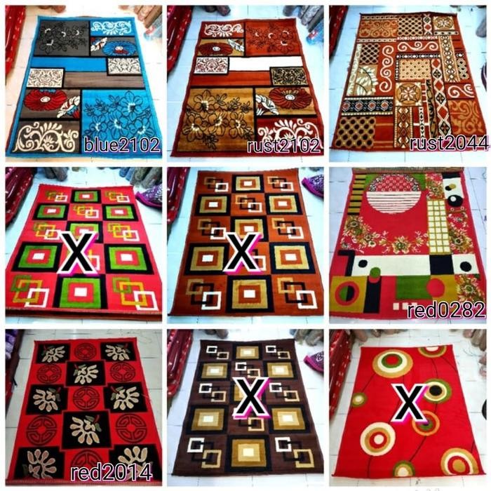 Karpet Lantai Moderno 115X155Cm 16282 16255 Ungu Abu Hitam Putih