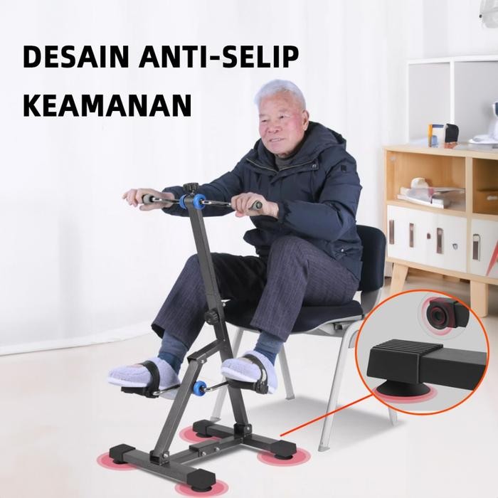 SEPEDA STATIS-ALAT TERAPI STROKE KAKI DAN TANGAN OLAHRAGA GYM FITNESS / TERAPI KAKI DAN TANGAN