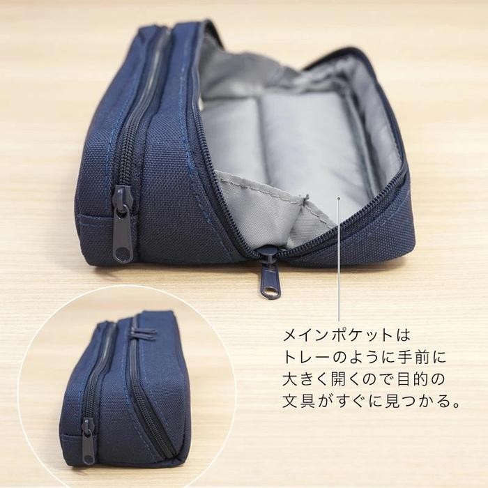 

RAYMAY TWINNIE DUAL STORAGE PENCIL CASE TRAY KOTAK PENSIL 2 COMPARTMENT STORAGE POUCH FY1088