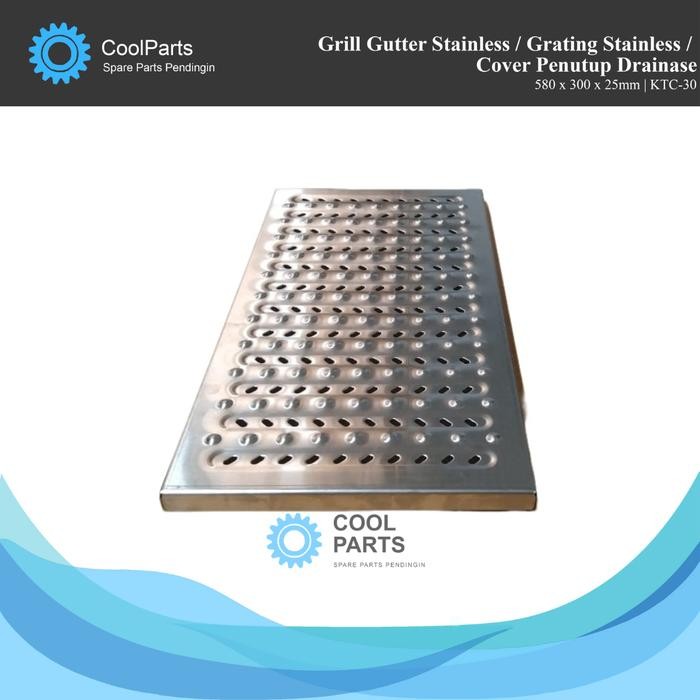 GRILL GUTTER STAINLESS/ GRATING STAINLESS / COVER PENUTUP DRAINASE