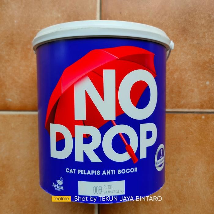 Cat Tembok Waterproofing No Drop Putih 009 (4 Kg)