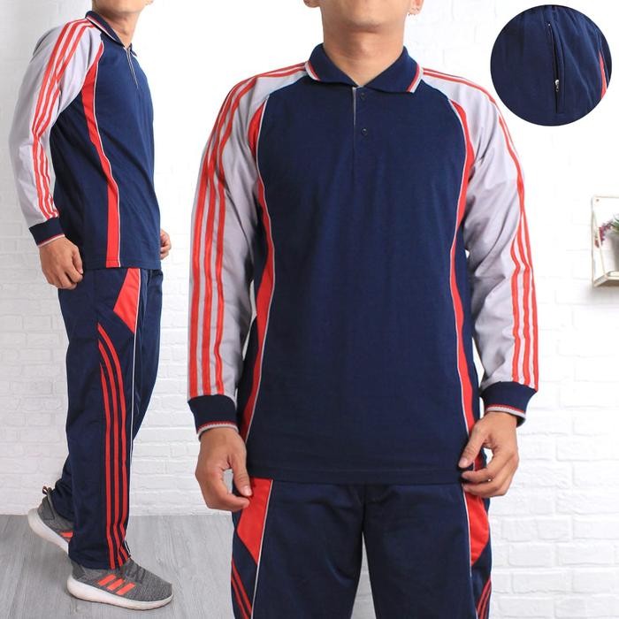 Waldos Sport - Setelan Kaos Seragam Olahraga Lengan Panjang