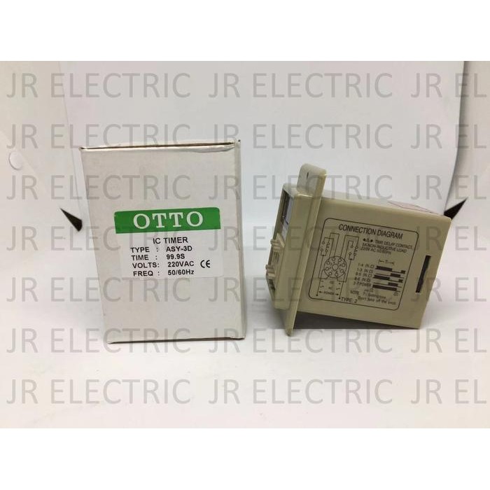 OTTO IC Timer ASY-3D 999S 99,9S 999M Sec / Min 220VAC