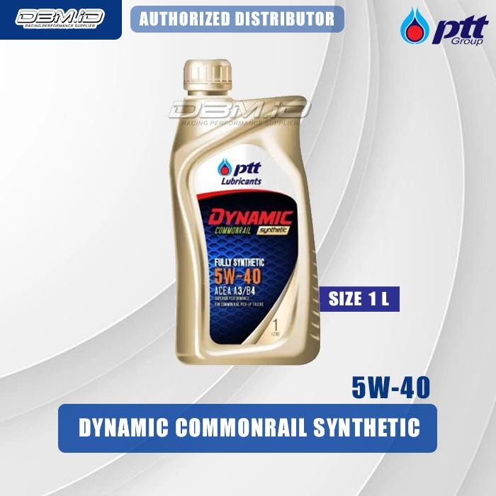 Pilihan- Oli Mobil Ptt Dynamic Commonrail Synthetic Diesel 5W40 5W-40 1 Liter