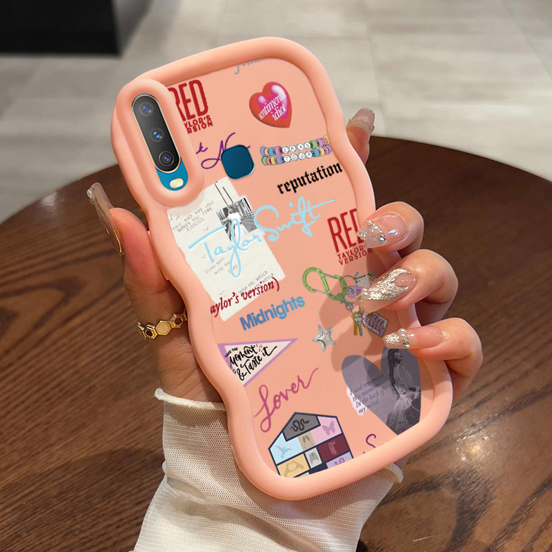 Casing Untuk VIVO Y12 Y12i Y15 Y17 Y3 Y3s 2020 Case Casing Salib dan Label Bahasa Inggris pola HP Ce