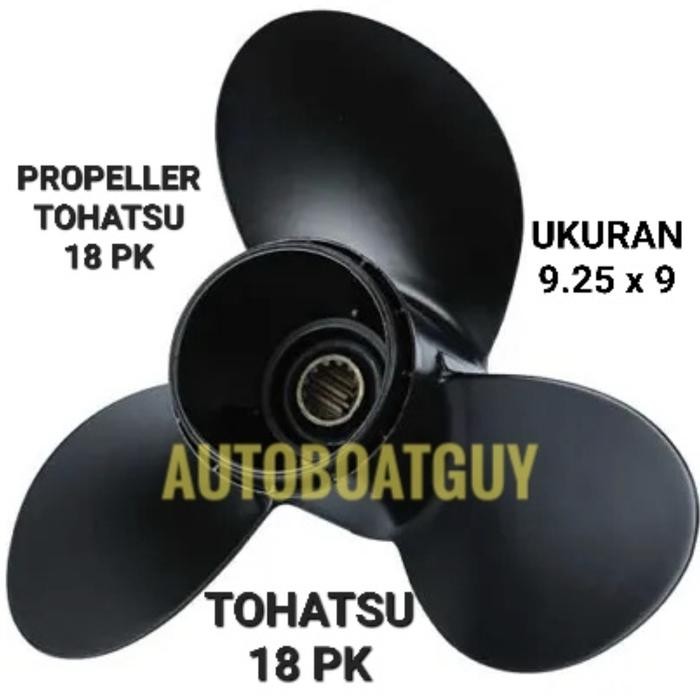 Propeller Tohatsu 18 Pk Kipas Baling Mesin Tempel Tohatsu 18 Hp