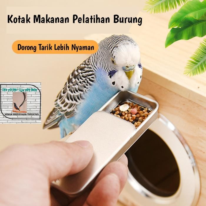 POINTER BOX KOTAK GESER TEMPAT WADAH PAKAN PELATIHAN BURUNG