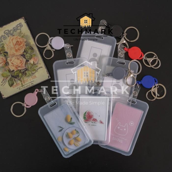 

New Tali Gantungan Kunci Tas Kartu Akses Bus MRT Yoyo ID Card Holder