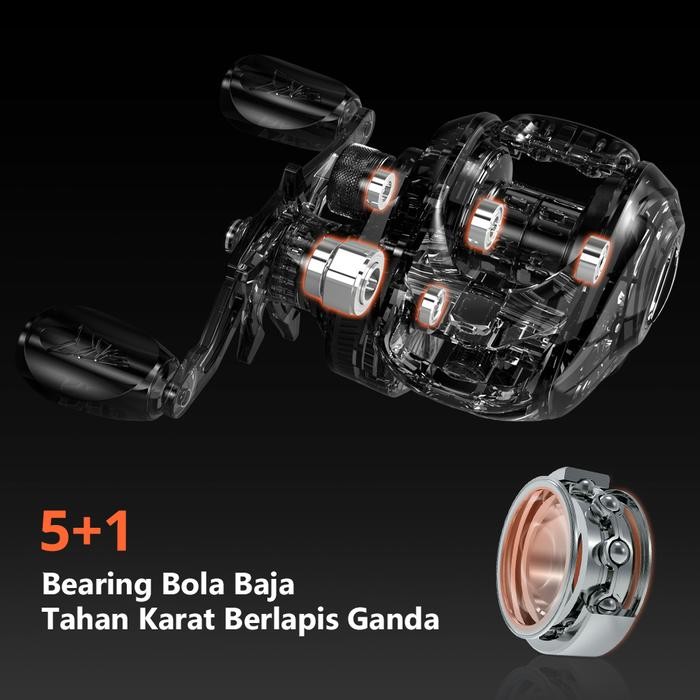 [Official] Kastking Royale Legend Xcd Reel Bc Long Cast Reel Pancing Baitcasting Kanan Kiri Bait
