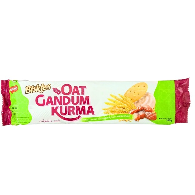 

S30422 BISKIES OAT GANDUM KURMA SANDWICH 108GR MAJU BERSAMA (20250910)