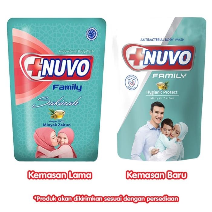 Pilihan- Sabun Cair Nuvo Family Sakinah White Minyak Zaitun 450 Ml