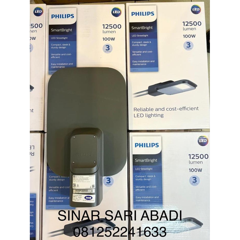 Promo Lampu Jalan Pju Led Philips Brp131 Lampu Pju 100W Brp 131 Terlariss 