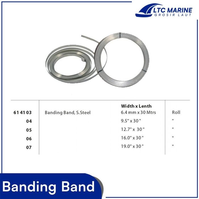 

Impa 614107 Banding Band 19Mm X 30M Stainless Steel Strap Cable Tie Pengikat Knalpot Klem