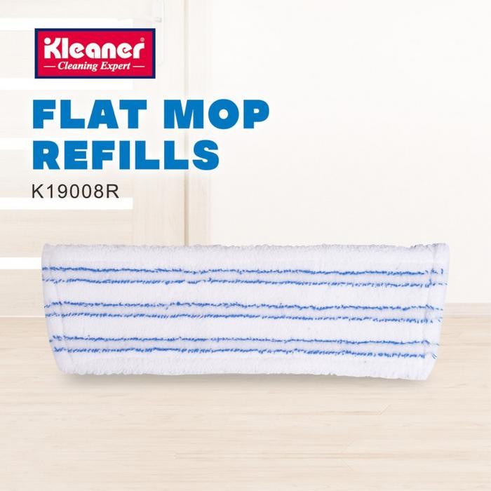 RJ [COD] Kleaner Flat Mop Refiil / Alat Pel Flat Mop Refill Microfiber