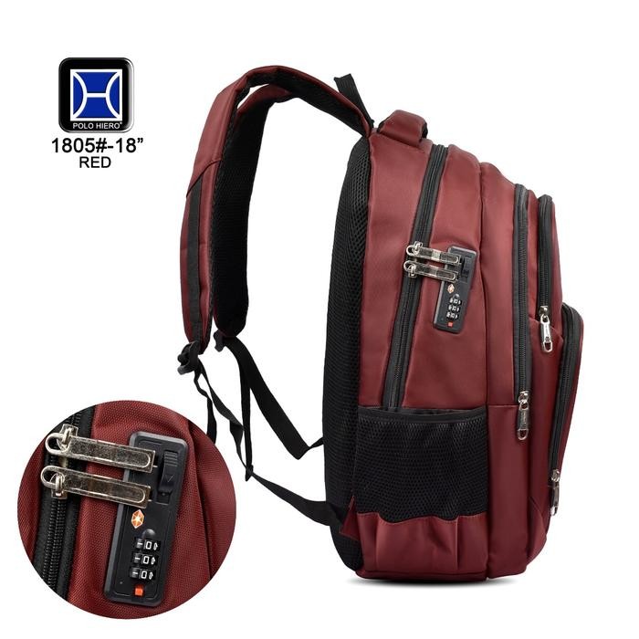 Ready Cph Tas Sekolah Pria Polo Hiero 1805 Gembok Ransel Fashion