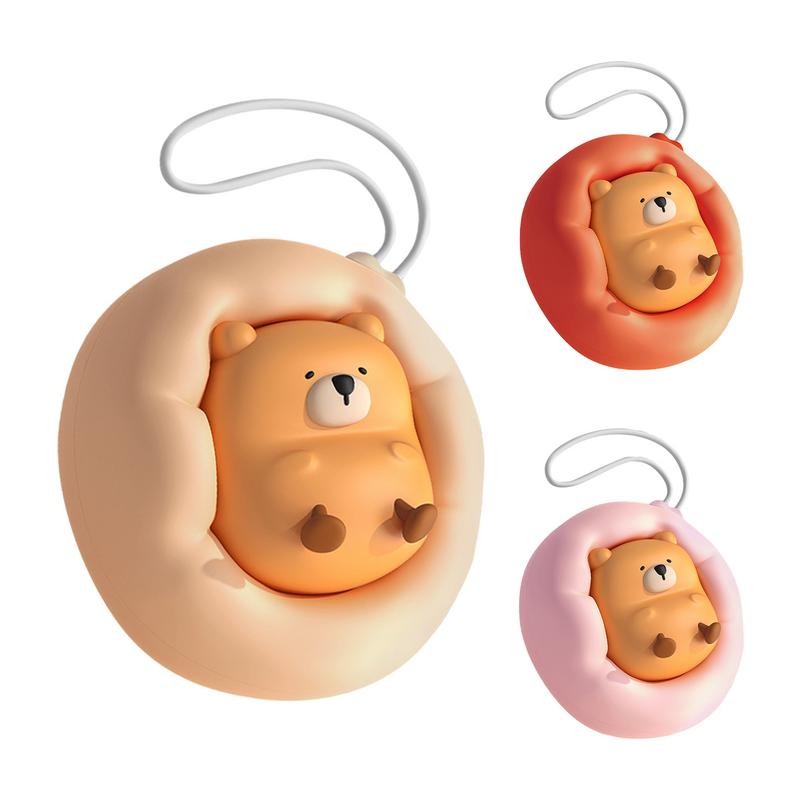Type C Charging Hand Warmer Bear Shape Hand Heater Portable Outdoor Camping Winters Hand Heating War