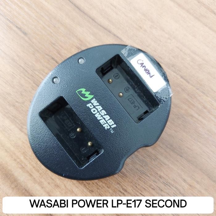 Wasabi Power Lpe17 Lp-E17 Canon Dock Battery Charger Only Bekas Second