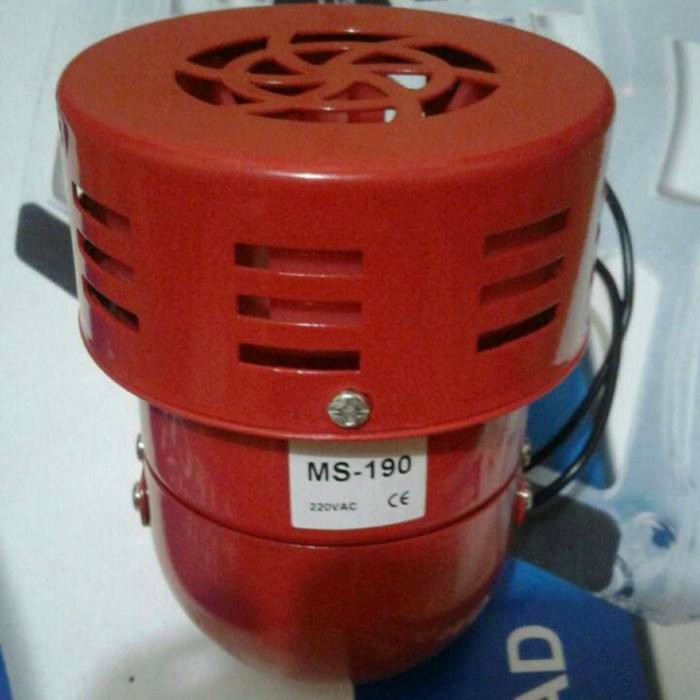 Ready Motor Mini Siren Sirine MS 190 / Bel Sirine Alarm Pabrik Metal Case