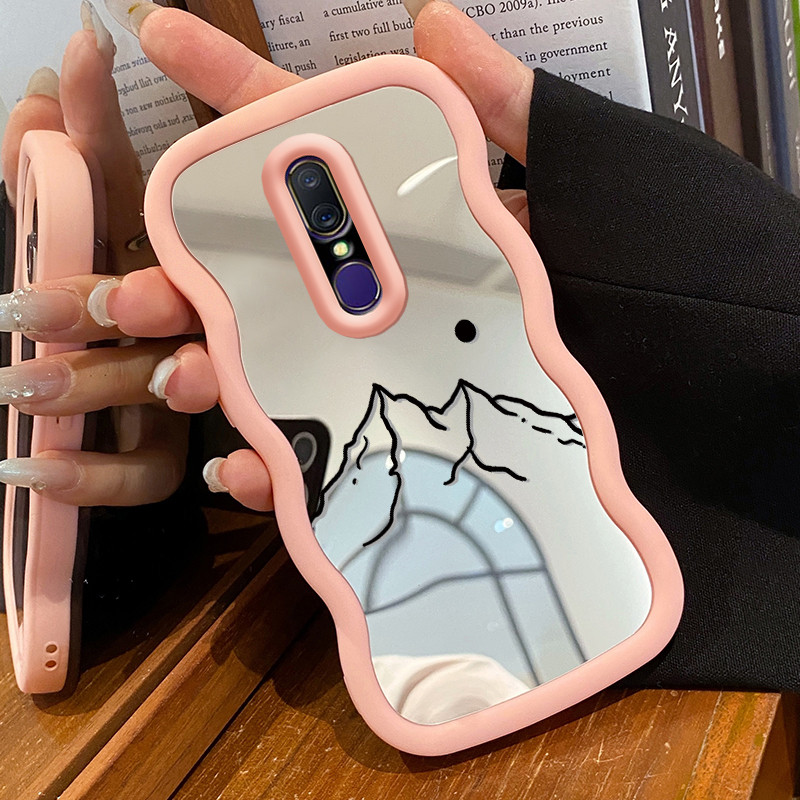 Casing Untuk OPPO F11 A9 2019 A9X Case Casing melukis Tarzan Pola HP Cesing Macaron Kasing Mirror Si