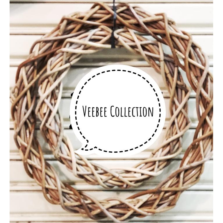 Ring rotan 40cm / hiasan natal/ ornament natal/ ring/ christmas