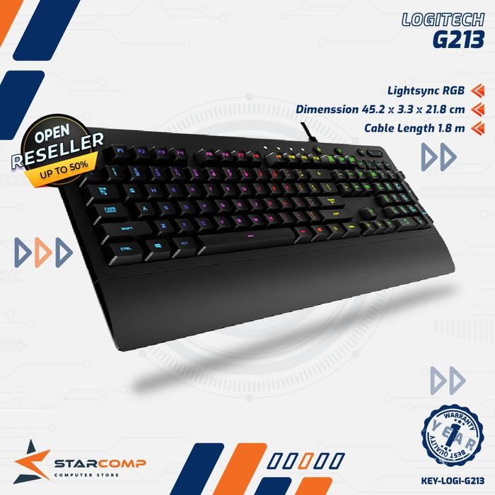 Ready Logitech G213 Gaming RGB Keyboard G 213
