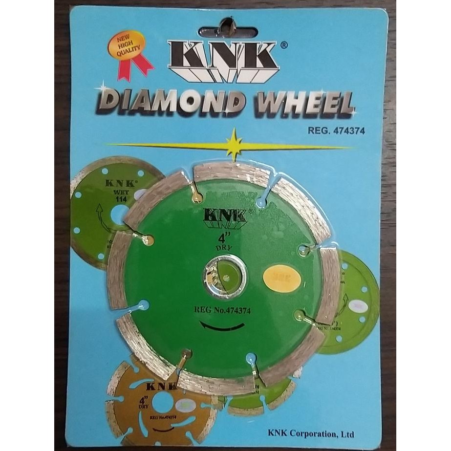 MATA POTONG KERAMIK & GRANIT / DIAMOND WHEEL 4" DRY GREEN KNK