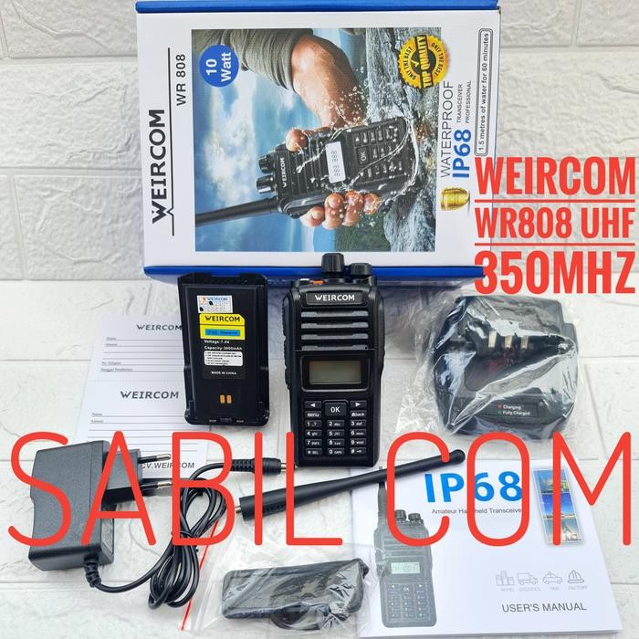 WEIRCOM WR808 UHF 350 MHZ 10 WATT HT WEIRCOM WR 808 UHF LOW UHF 330MHZ