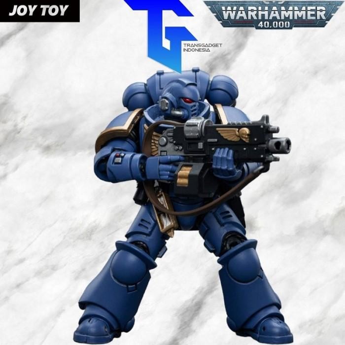 JOYTOY 1/18 40K Ultramarines Intercessors With Auto Bolt Rifle JT6632 Action Fure Siap Kirim