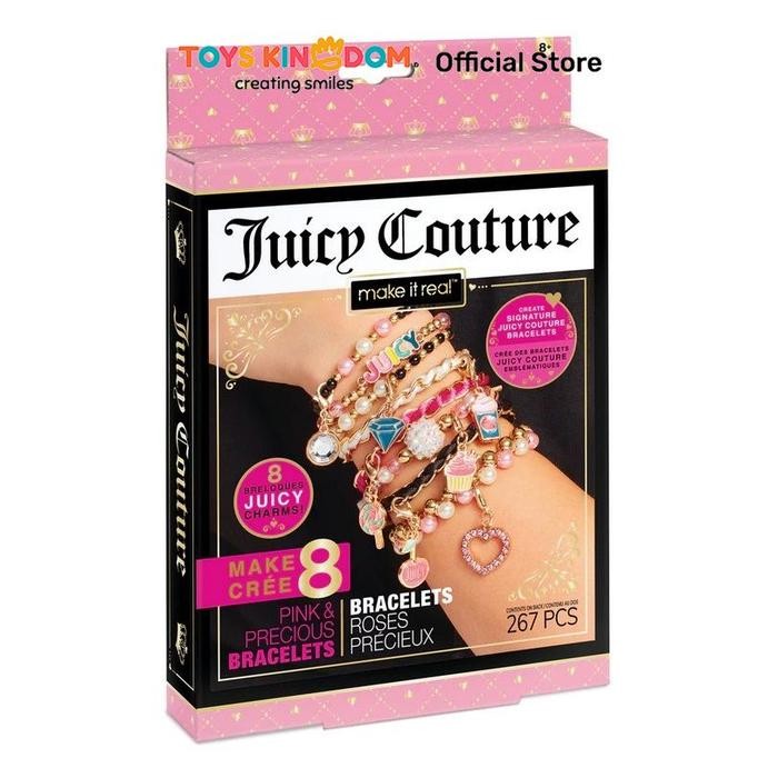 MAKE IT REAL MINI JUICY COUTURE PINK & PRECIOUS BRACELET