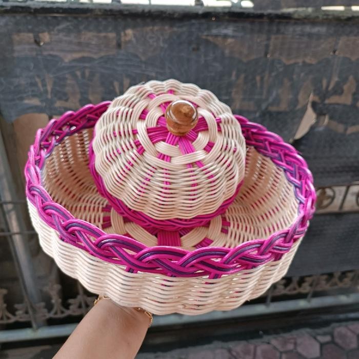 bokor rotan 30cm bokor kundangan atau bokor pajegan