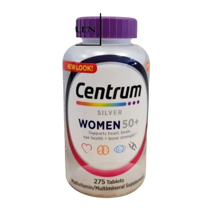 ORIGINAL Centrum Silver Multivitamin Women 50+ 275 Tablet - Suplemen Multivitamin untuk Wanita 50
