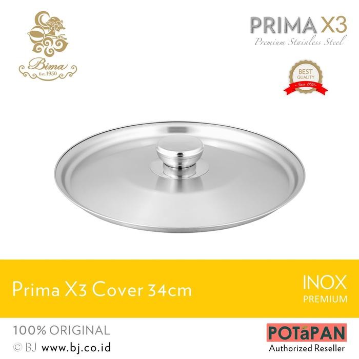 Terbaik Bima Prima X3 Stainless Steel Cover 34Cm 100% Ori