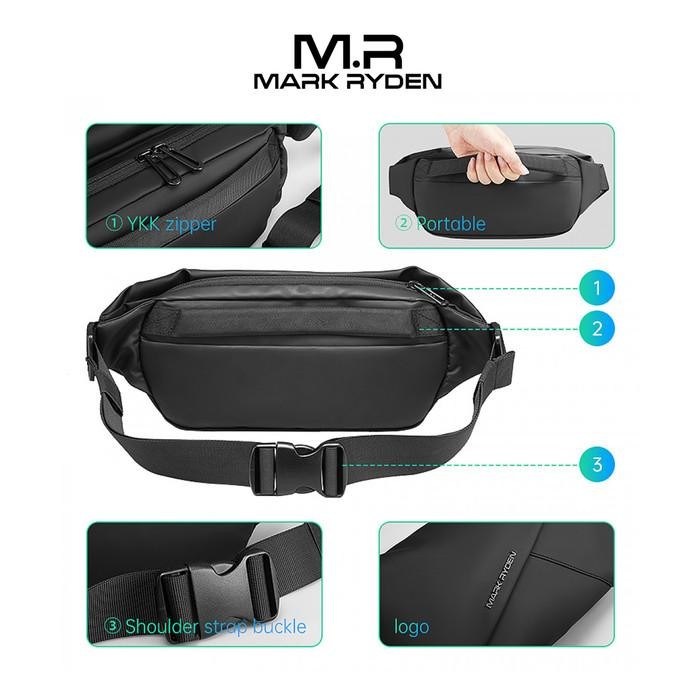 Mark Ryden MR7786D Crossbody Bag - Tas Selempang Sling - BLACK