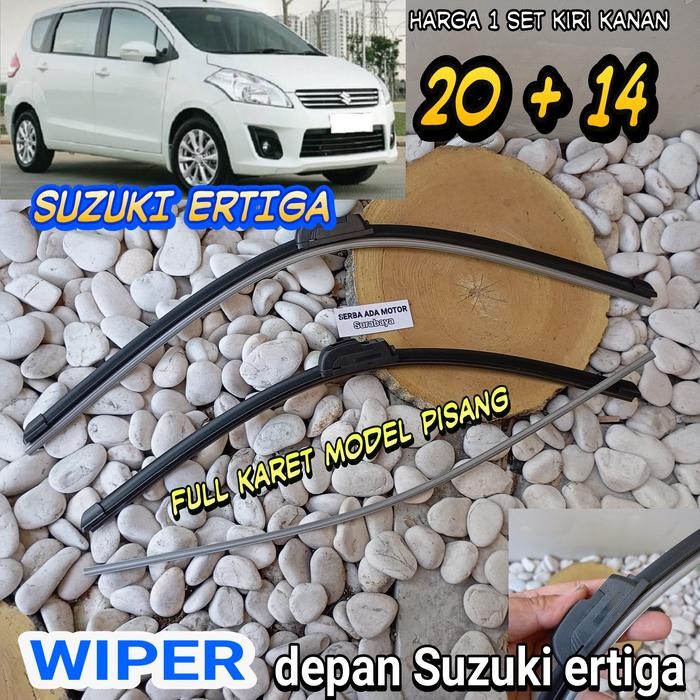 WIPER DEPAN ERTIGA WIPER FRAMELESS SUZUKI ERTIGA 1 SET DEPAN