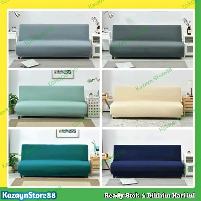 COVER SOFA POLOS SARUNG SOFA BED INFORMA STRET ELASTIS