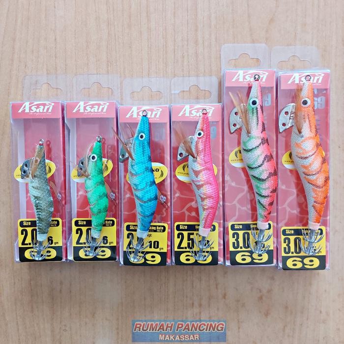 Umpan Pancing Cumi-Cumi Asari Egi Jig 69 (TERBAIK) (TERBARU) (TERMURAH)