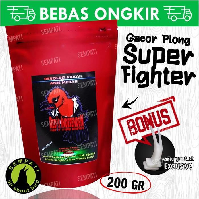 ces0- Voer Red Independen Pakan Burung Anis Merah Voer Pur Vur Independen