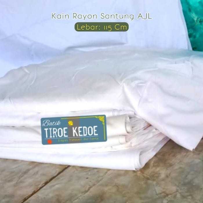 kain rayon santung polos