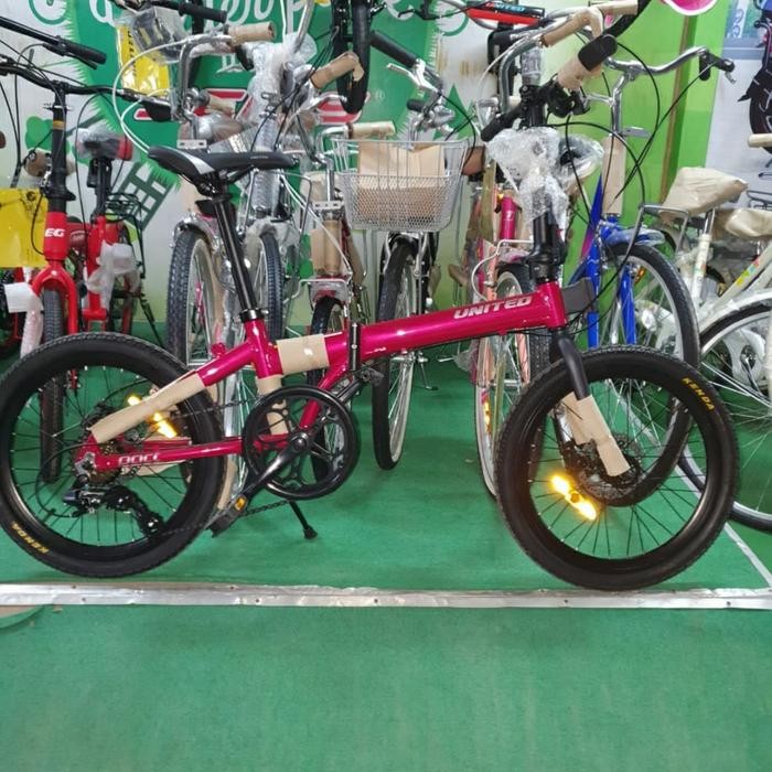 Promo...Sepeda Lipat 20 Inch United Pact 8 Speed Folding Bike