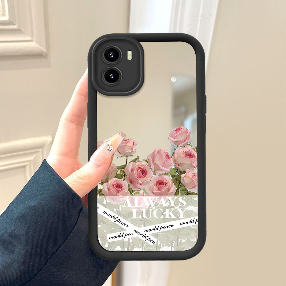 Casing Hp Untuk VIVO Y15S Y01 Y01A Y15A Y15C Cermin Softcase Case Phone Kesing Kupu 1261 JZ