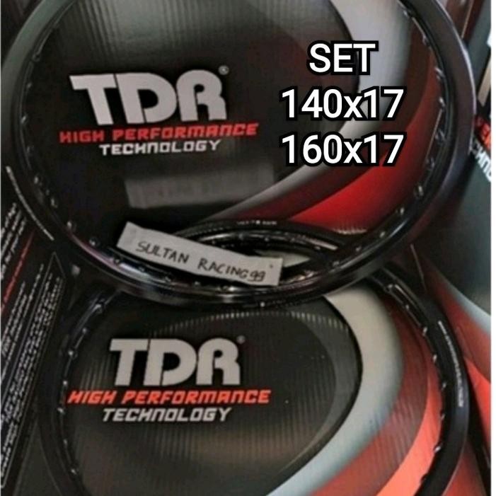 Velg TDR W Shape 1 Set 140/160 Ring 17 Hitam TitaniumGrey Silver Gold Biru