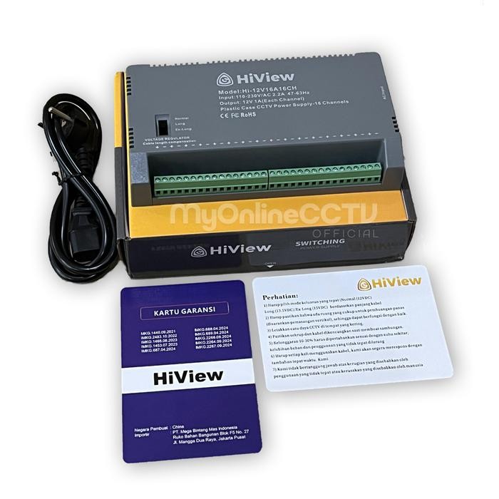 D-Link Cctv - Hiview 16 Port Power Supply Adaptor Cctv Praktis Garansi 1 Tahun Hiview Indonesia
