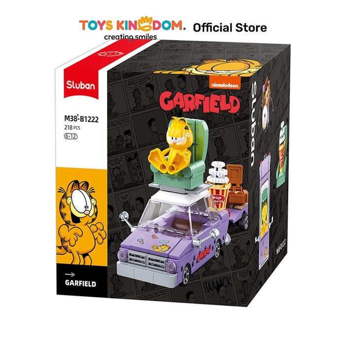 Toys Kingdom Sluban Garfield Cars Kids Toy Toys Block Bricks Set Mainan Menyusun Balok Permainan