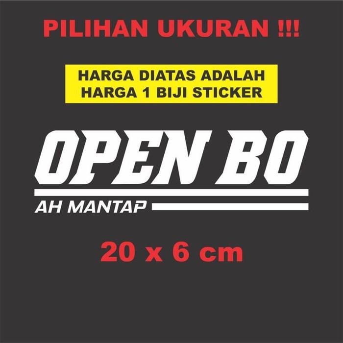 VIRAL Sticker CUtting OPEN BO (Nmax, Scoopy, Aerox, Vino, PCX, Adv)