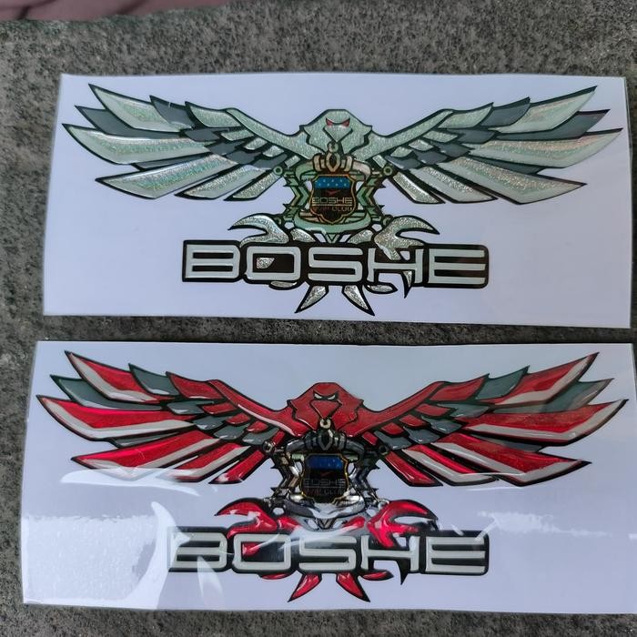stiker timbul boshe