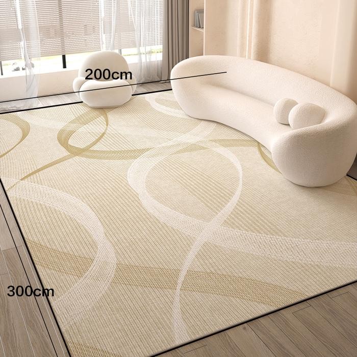 Halu Permadani Karpet Lantai Aestetic Ukuran 200 x 300cm Karpet Turkey Bermotif Hambal Lantai
