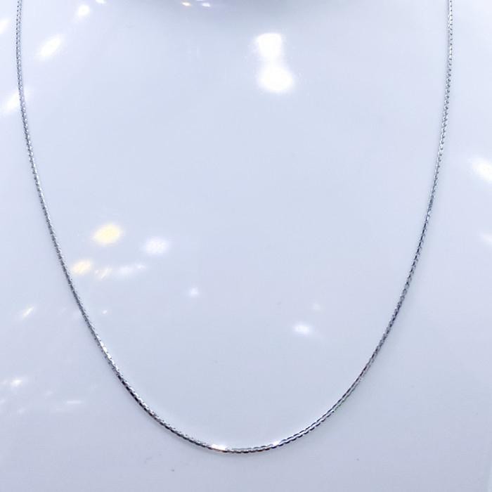 Kalung emas putih italy santa 750 best seller