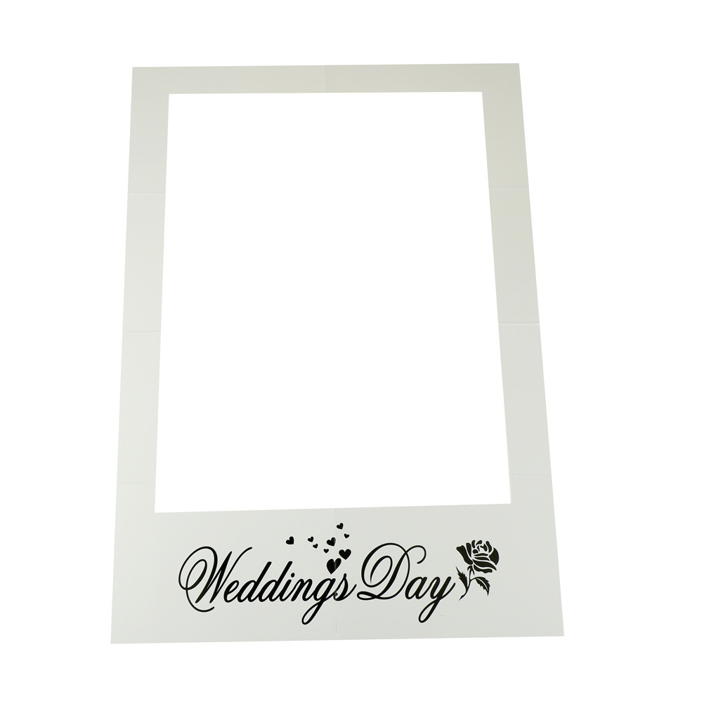 Romantic Wedding Photo Frame Photo Props Photo Booth Wedding Party Decor