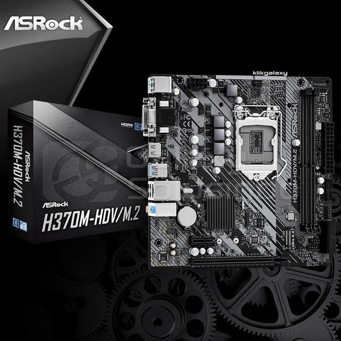 Asrock H370M HDV/M.2 Intel H370 LGA1151 DDR4 Motherboard